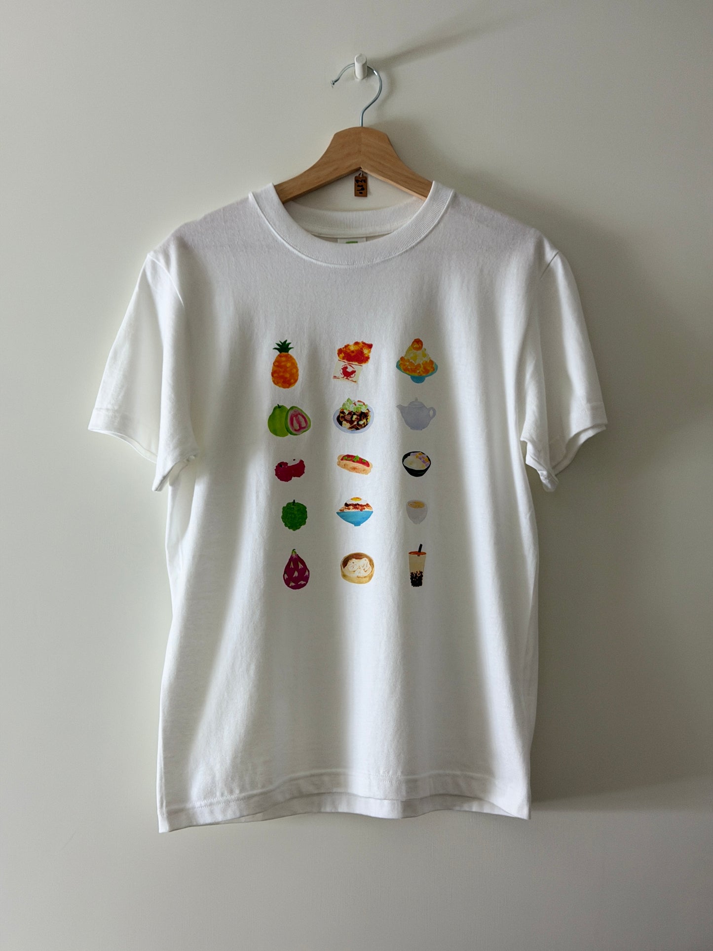 【Xiangrizi】Taiwanese Chameshi Short Sleeve T-Shirt with pocket White